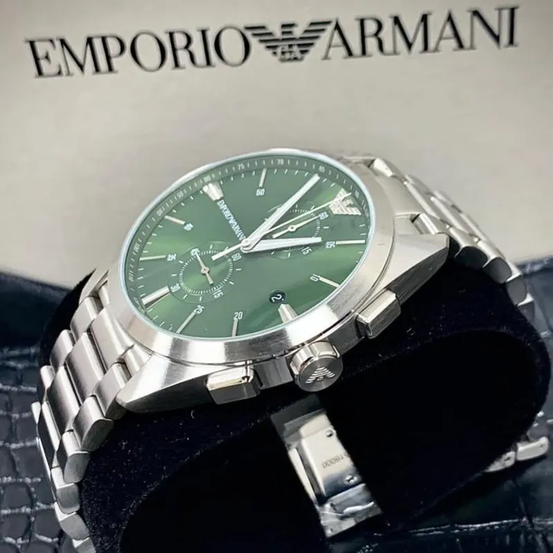 Emporio Armani Chronograph Green Dial Men's Watch | AR11480